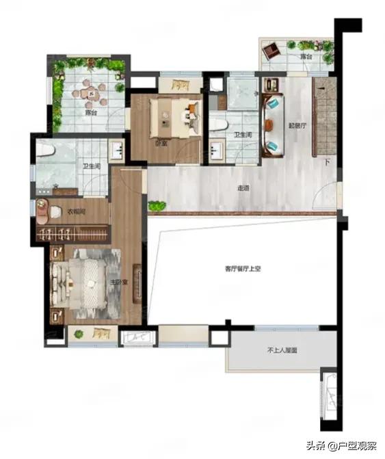 213平米頂層空中豪華複式戶型,挑空兩層的客廳讓奢華無處遁形 213平米頂層空中豪華複式戶型,挑空兩層的客廳讓奢華無處遁形