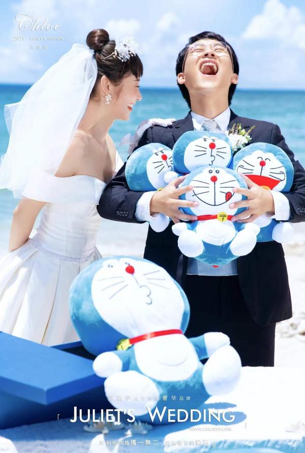 青回系列，哆啦A夢主題婚紗照帶你穿越回童年