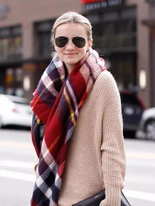 冬季時尚單品，圍巾