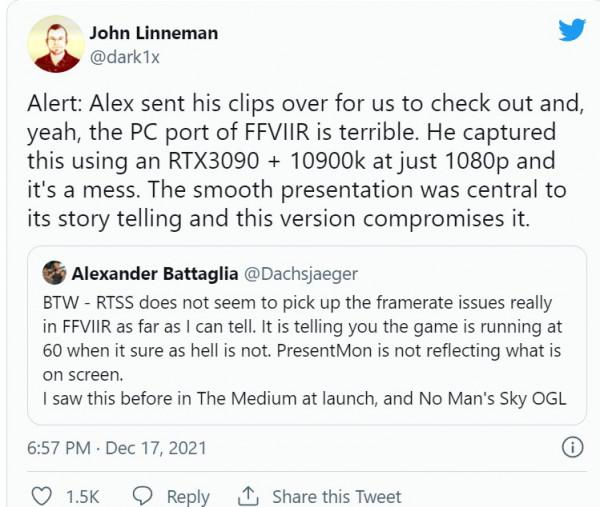 外媒反應《最終幻想7:重製版》PC版最佳化一團糟 外媒反應《最終幻想7:重製版》PC版最佳化一團糟