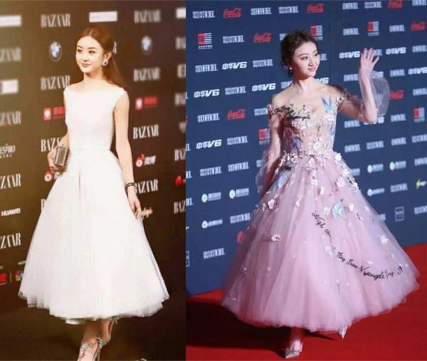 公主裙也不保險？湯唯穿仙女裙造型拖沓壓比例，效果不如隨性西裝