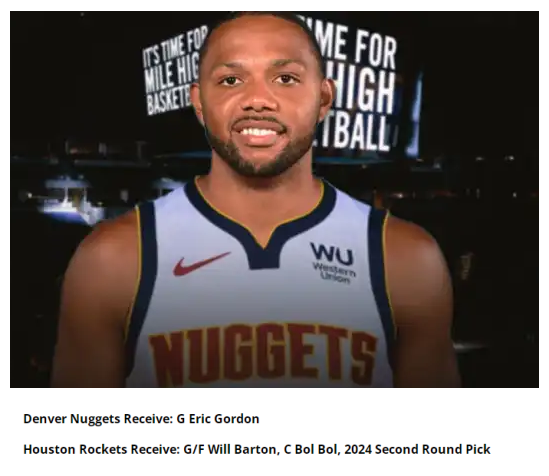 美媒交易方案!火箭得到巴頓+小波神+二輪籤,圓臉登聯手約基奇 美媒交易方案!火箭得到巴頓+小波神+二輪籤,圓臉登聯手約基奇