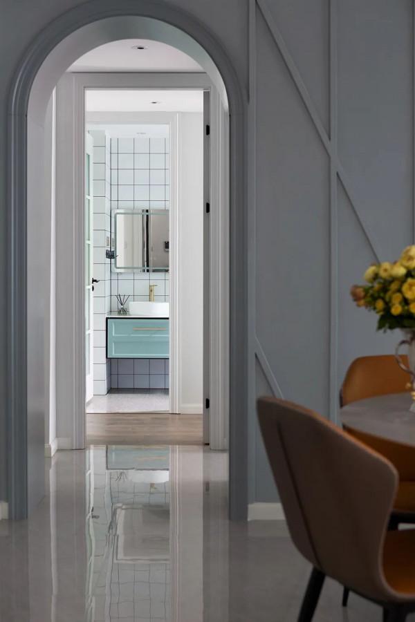 馬卡龍色系的一樓住宅，簡約清新不失活力的浪漫優雅美家