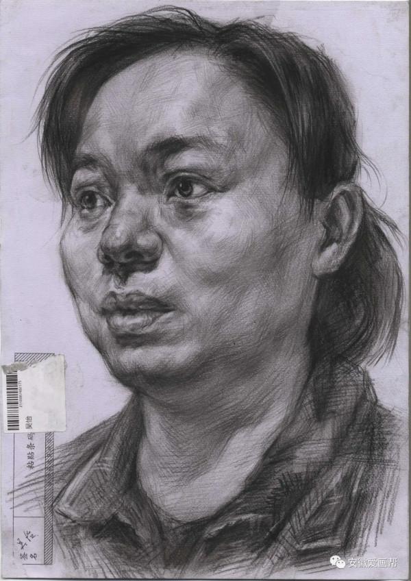 2022屆安徽省美術統考一模~素描高分卷