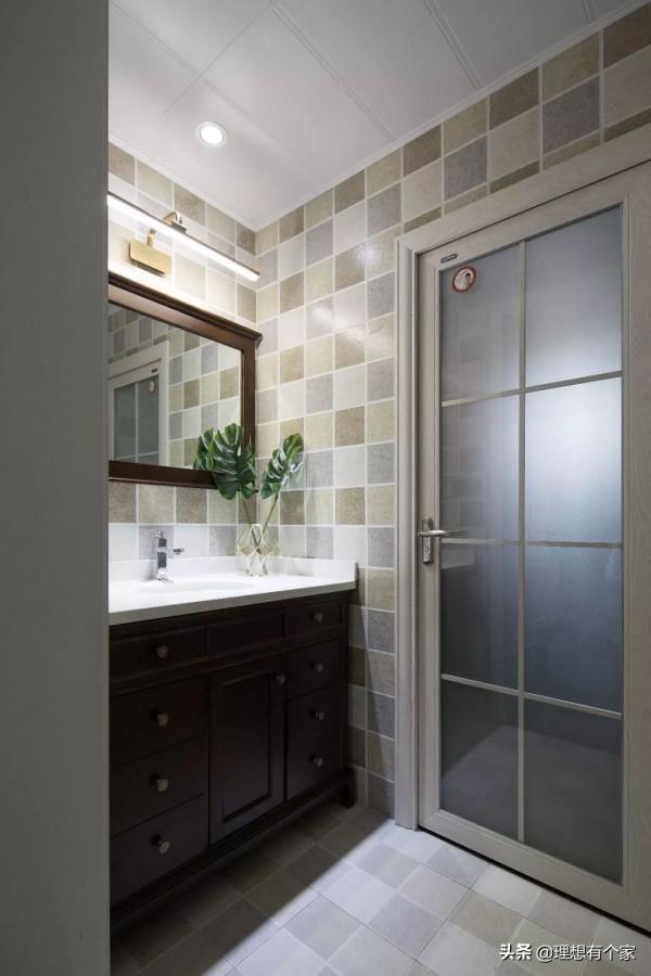 三居室的美式風，好喜歡這款森系電視背景牆