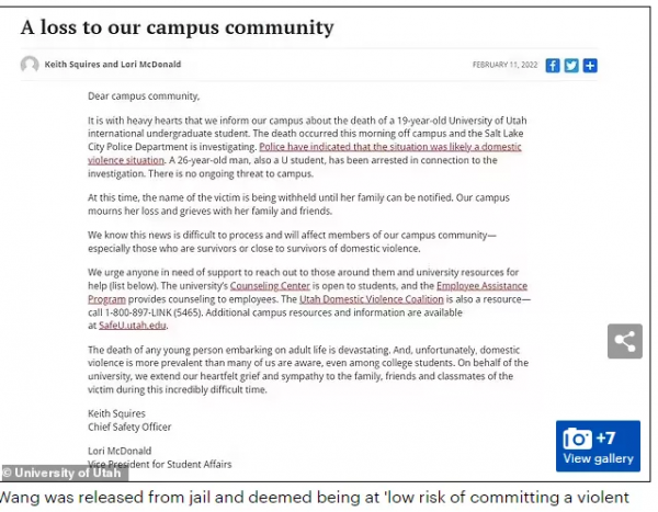 19歲中國女留學生橫屍酒店 遭26歲碩士生男友猛灌毒藥 暴力毆打