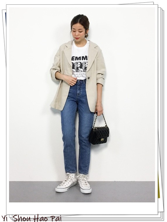 中秋季節穿米色西裝！對於30-40歲的女人來說氣質會很好