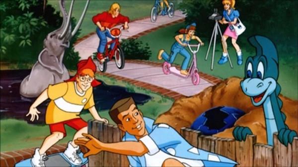 80後動畫《丹佛最後的恐龍》：4個嬉皮士少年教恐龍滑滑板唱搖滾