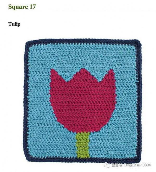 「鉤編圖解」28個經典的雙面彩色編織圖案，製作家居小物很好用