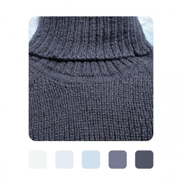 喇叭袖長款修身高開叉個性毛衣