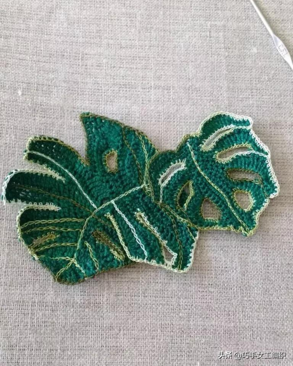 家裡的電源線用這招改造太讚了，多種葉子的鉤法，美爆整個家