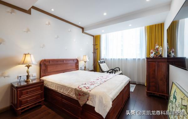 110㎡中式風，純紅木傢俱穩重而大氣，爸媽都愛