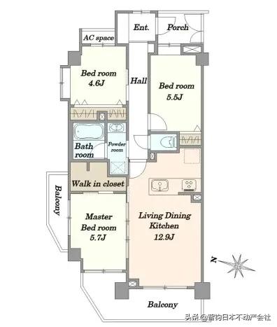 日本房產分享:東京都新宿區西落合3居室公寓 日本房產分享:東京都新宿區西落合3居室公寓