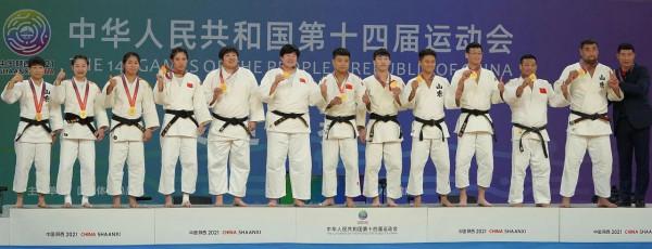 十四運第27金！山東柔道混團金牌，四金收官
