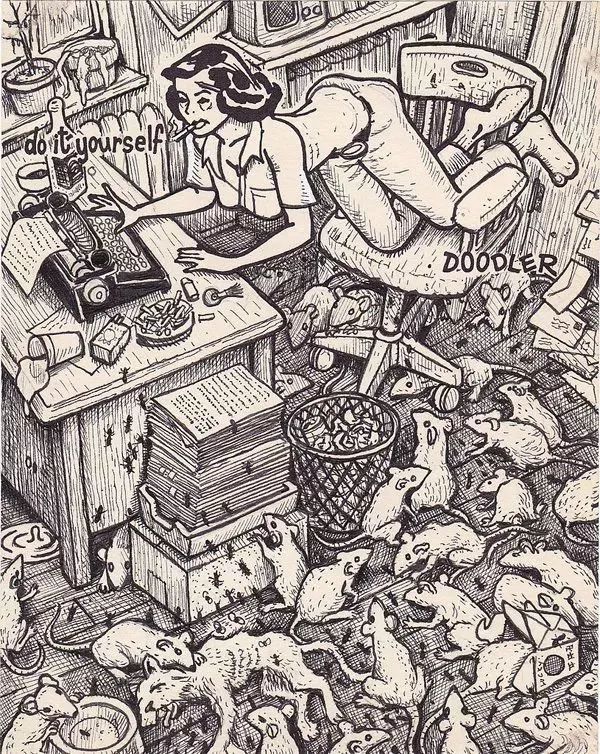 一張未畫完的美女畫像，在畫家的筆下變成了跌宕起伏漫畫故事