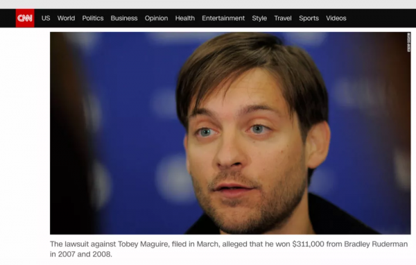 初代蜘蛛俠託比·馬奎爾因賭博輸光家產,妻離子散 初代蜘蛛俠託比·馬奎爾因賭博輸光家產,妻離子散