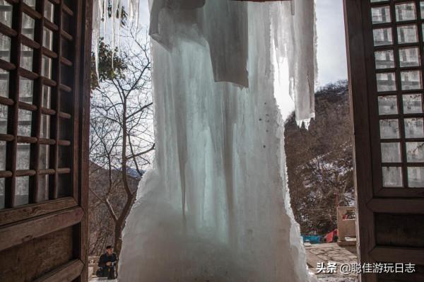 北京徒步登山：門頭溝天泉寺滴水巖-棲隱寺環穿①,冰柱-溶洞-古寺
