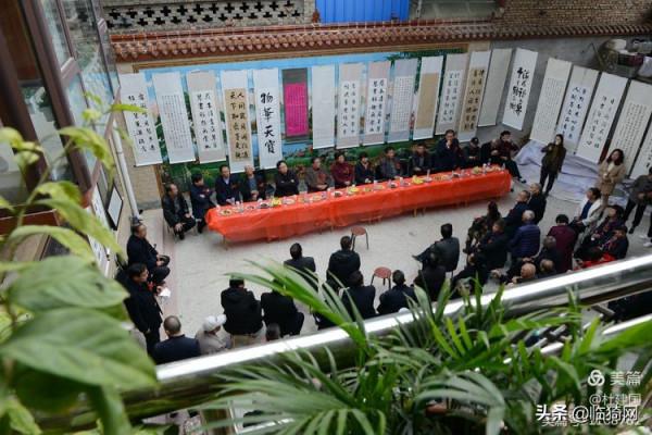 山西臨猗：叔侄倆舉辦的書法藝術個人家庭展在農家小院隆重開幕