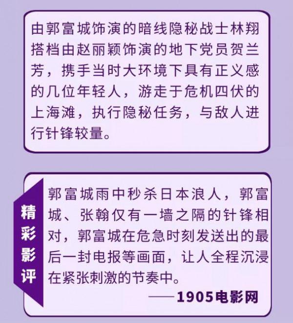 電影頻道本週精彩丨郭富城攜趙麗穎上演《密戰》 電影頻道本週精彩丨郭富城攜趙麗穎上演《密戰》
