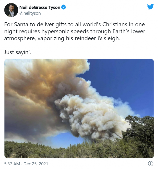毀掉聖誕節！美國著名天體物理學家平安夜用科學解釋聖誕老人荒謬