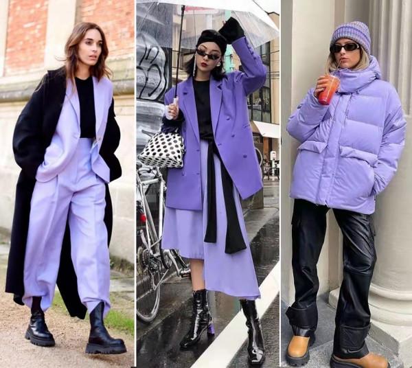 &OpenCurlyDoubleQuote;藍紫色&rdquo;不愧是2022年度流行色，春天這樣搭配，也太好看了吧