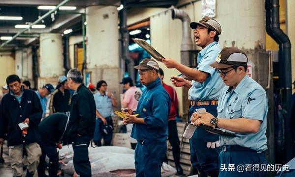 日本東京的築地魚市場 世界上最大的魚類和海鮮批發市場