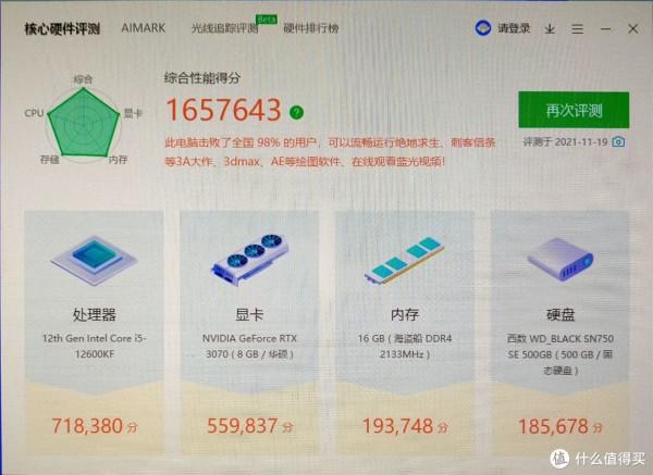 雙11入手12代i5整機配置分享：9000元價格入手實屬小貴呀