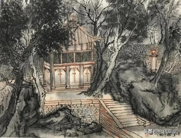 渤海大學中國畫研究生龐偉偉山水作品欣賞—念依草堂第118期 渤海大學中國畫研究生龐偉偉山水作品欣賞—念依草堂第118期