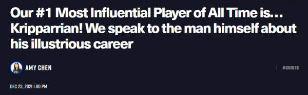 外服評最具影響力爐石玩家，中國一人上榜