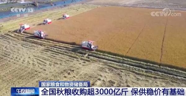 當前我國糧食安全形勢總體較好 農業發展越來越有保障