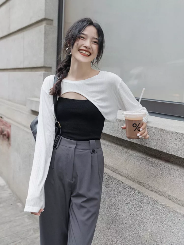 奶奶衫+連衣裙、西裝+闊腿褲，今秋王炸組合，顯高顯瘦炸了