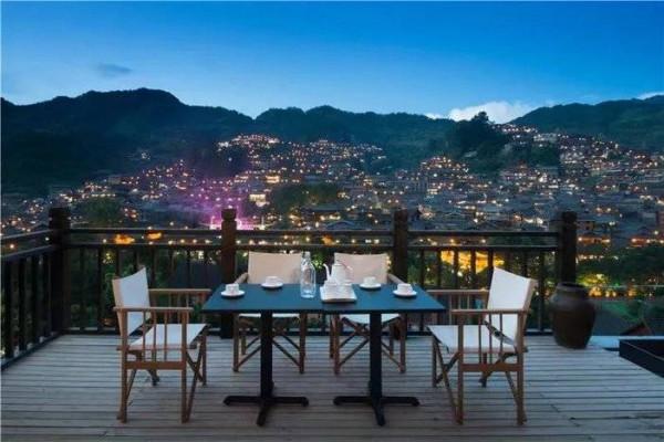 千戶燈夜景,坐看苗家風情——西江千戶行者上居酒店 千戶燈夜景,坐看苗家風情——西江千戶行者上居酒店