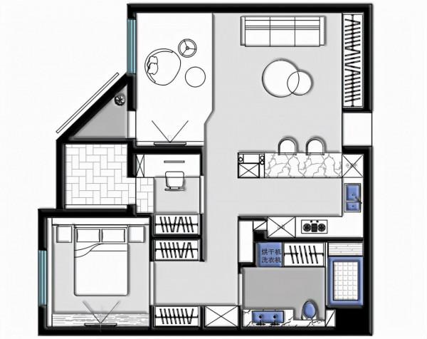 大變空間魔法,三代人同住的60㎡一居室 大變空間魔法,三代人同住的60㎡一居室