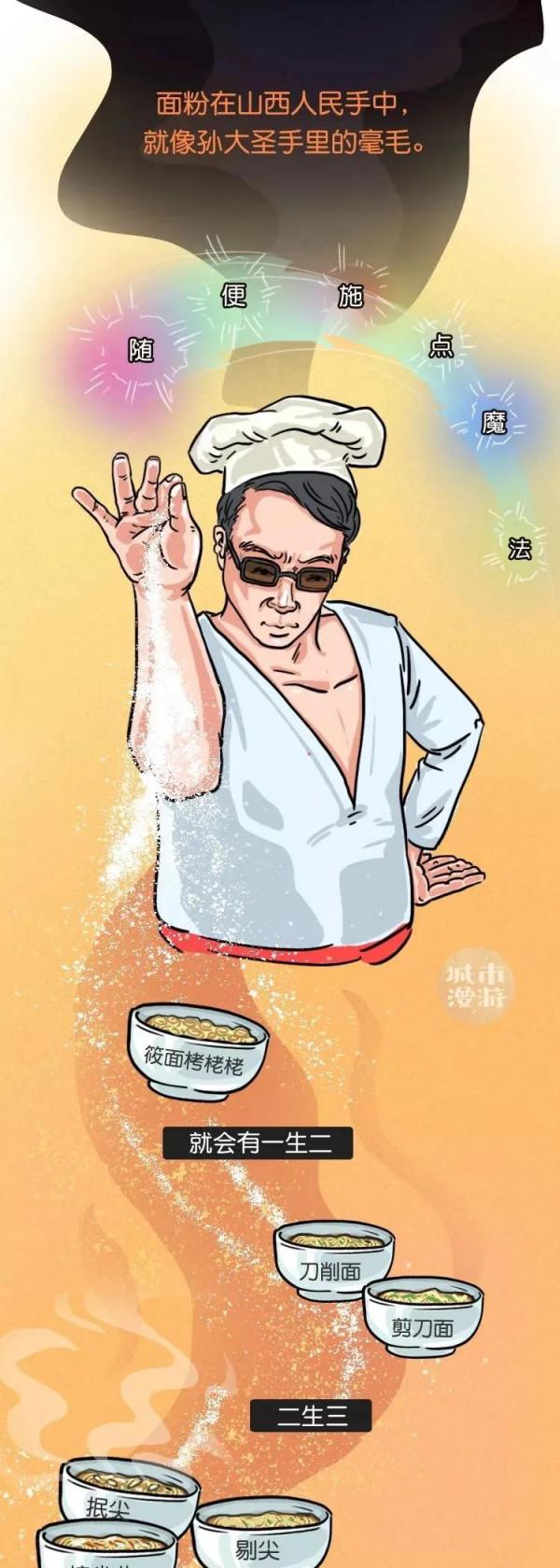 山西人吃麵，真硬核！（漫畫）