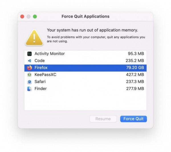 macOS Monterey出現“記憶體洩漏”錯誤：長時間執行並消耗大量記憶體