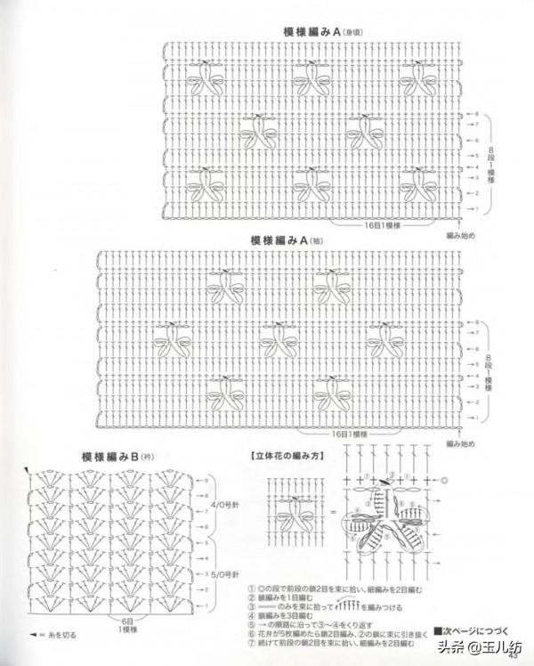 2021秋冬毛衣編織花樣圖案25款，漂亮又大氣