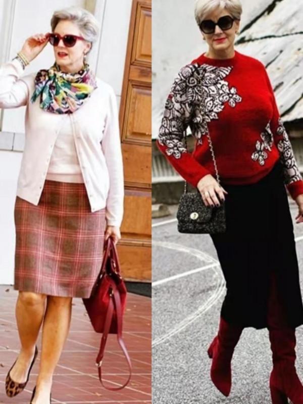60+胖奶奶比年輕人還會穿，出街時髦又高階，她的穿衣秘訣是什麼