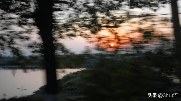 江漢平原上的日落時分