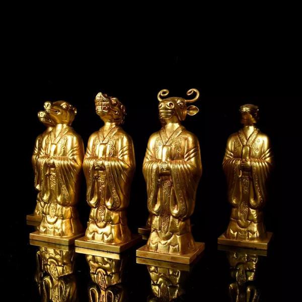 唐代鏨刻銅鎏金