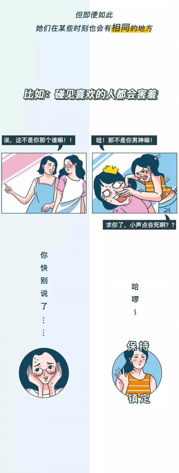 內向的人VS外向的人！（漫畫）