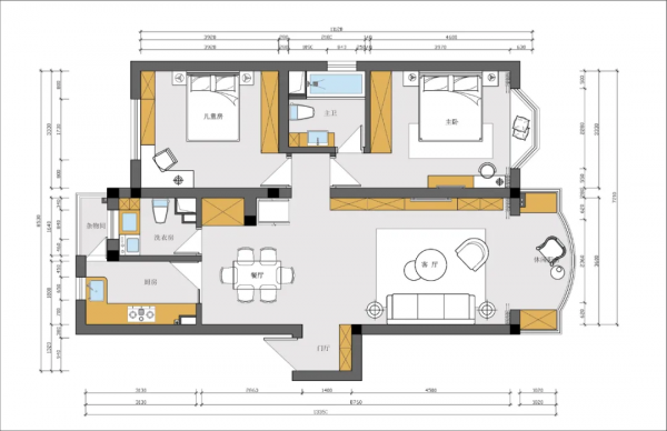 絕了！90㎡老房改造成“極簡黑白灰”，高階感爆棚