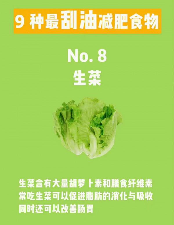 減肥篇常吃一些刮油類的食物，助你減肥事半功倍