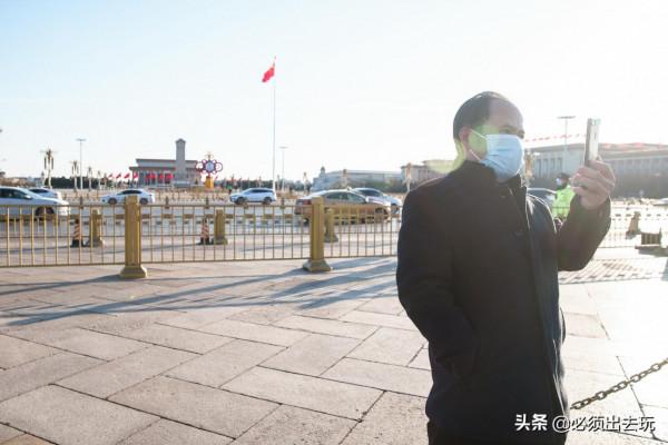 &OpenCurlyDoubleQuote;冬奧藍&rdquo;持續，遊客打卡天安門