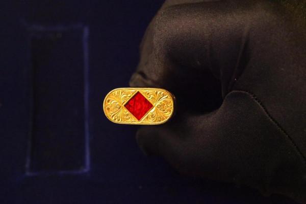 卡地亞琺終極作品琺琅彩工藝打火機將軍紅