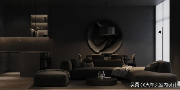 高階黑公寓設計，酷