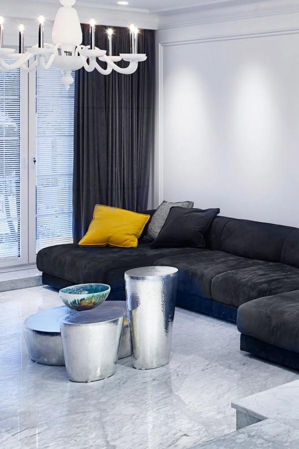 550㎡黑白複式豪宅,軟裝奢華有情調 550㎡黑白複式豪宅,軟裝奢華有情調