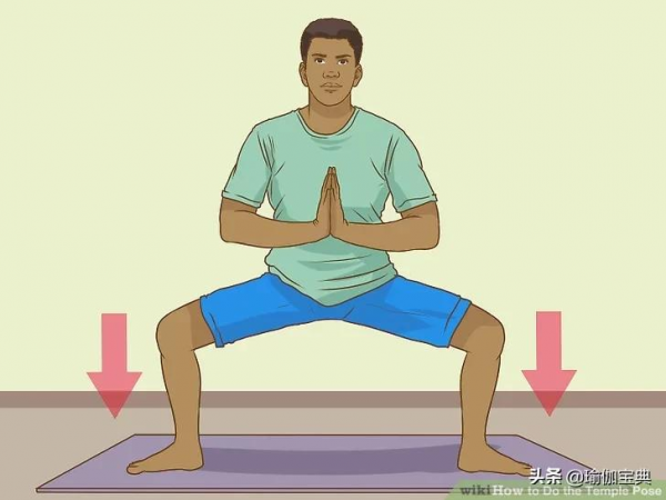 消除大腿內側贅肉瑜伽神殿式 一種鍛鍊整個下半身的初級瑜伽姿勢