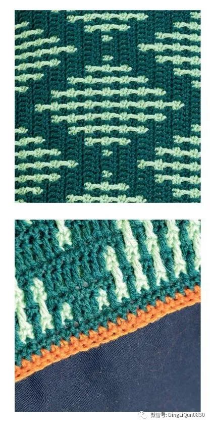 「針織作品」最新的用馬賽克編織技術製作的毯子及家居小物