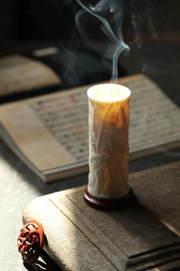 鹿角x紫檀 | 香筒