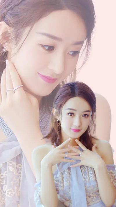 分享一組趙麗穎的美照桌布